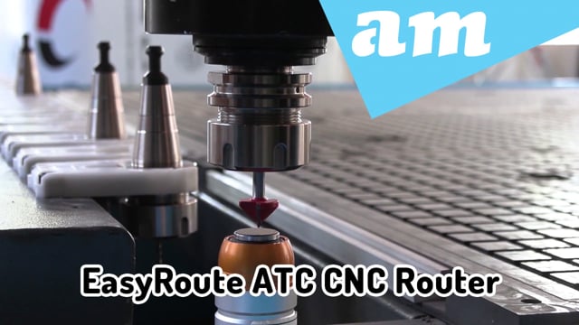 EasyRoute ATC CNC Router with 16 Tools Automatic Tool Changer, 9kW Spindle for Fast Wood Cutting