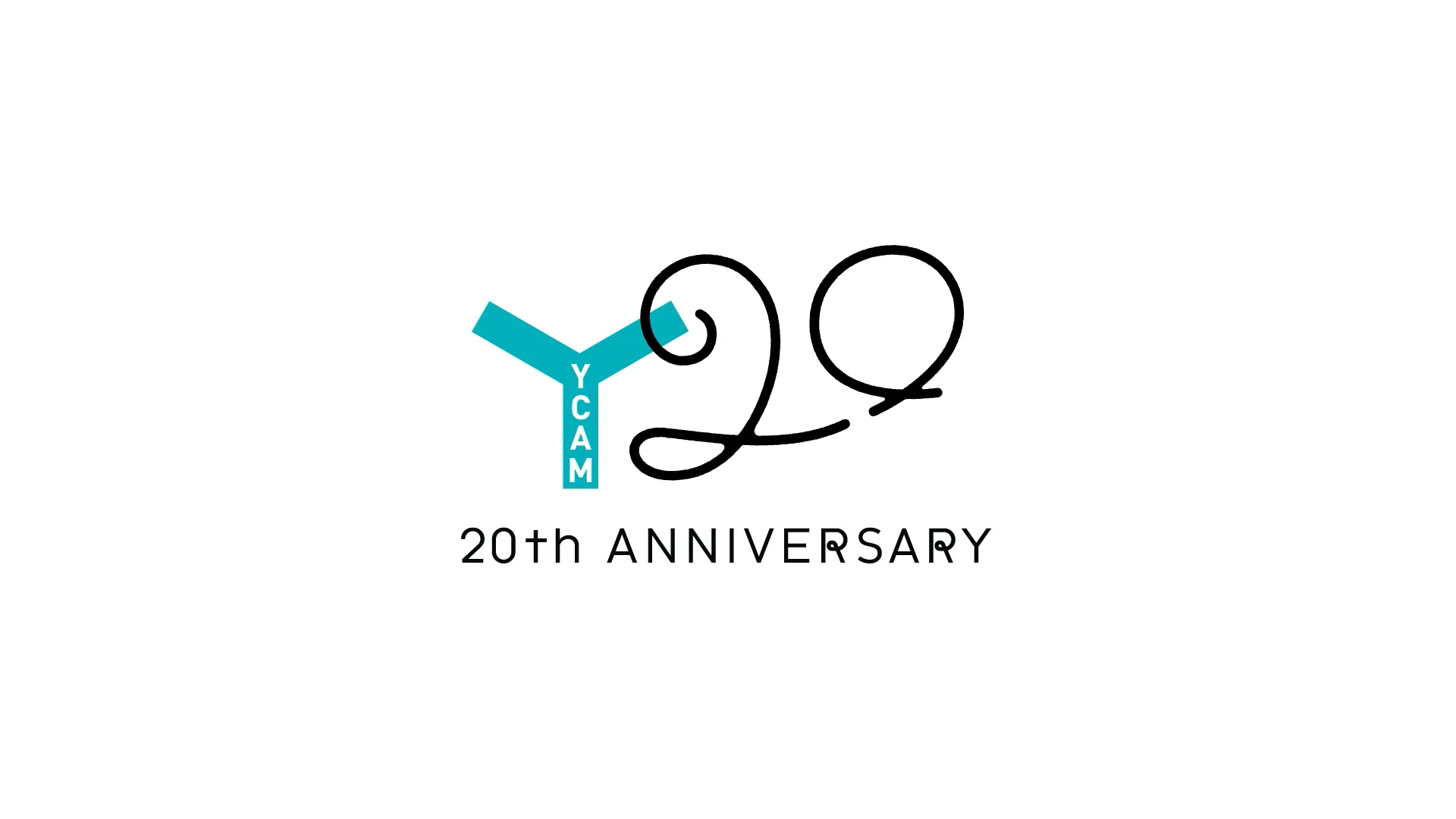 YCAM開館20周年記念事業モーションロゴ  