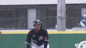 【ファーム】支配下登録へ足で魅せる!! マリーンズ育成ドラ3ルーキー・勝又琉偉 公式戦プロ初盗塁!! 2023年3月21日 埼玉西武ライオンズ 対 千葉ロッテマリーンズ