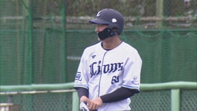 【ファーム】マルチ安打でアピール!! ライオンズ・長谷川信哉 センターへのタイムリーヒット!! 2023年3月21日 埼玉西武ライオンズ 対 千葉ロッテマリーンズ