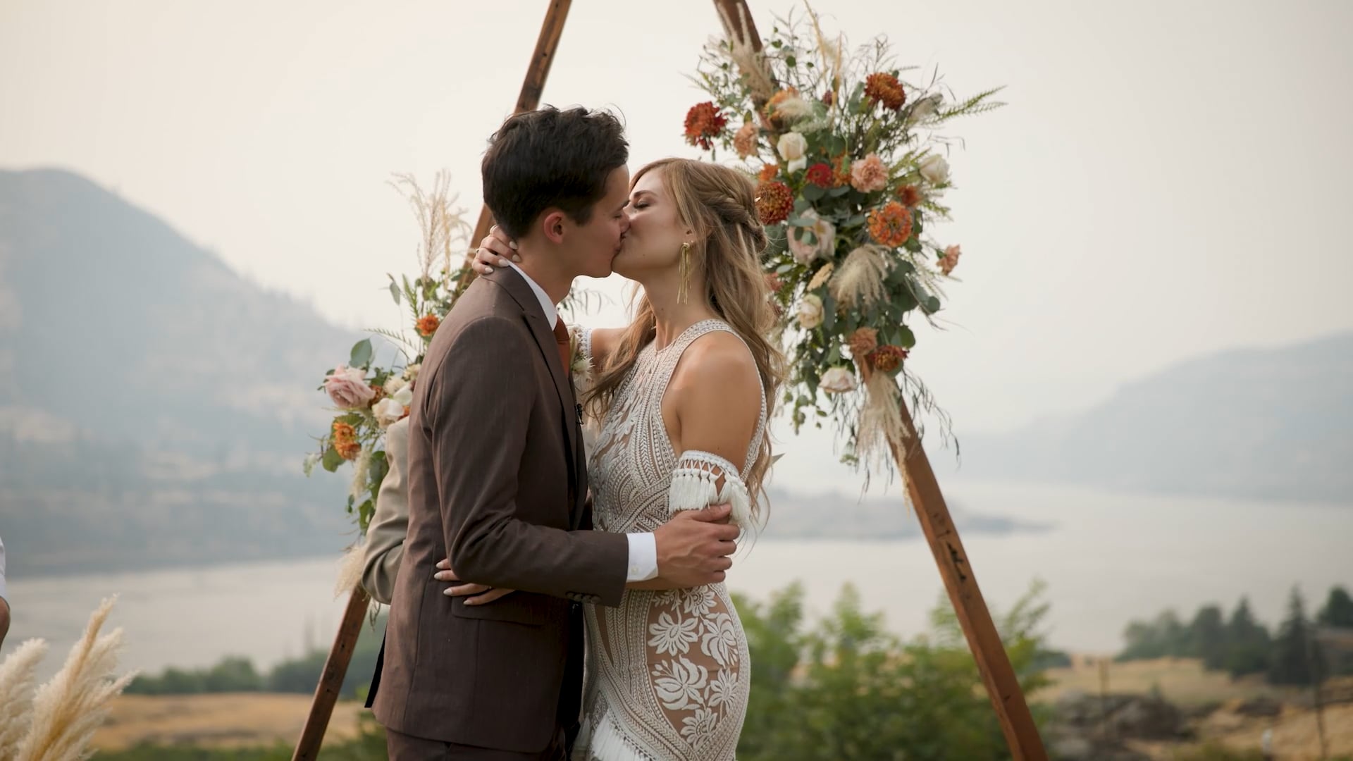 Columbia Gorge OR Wedding + Society Hotel - Annette + Seth - Ceremony Film [9.10.22]