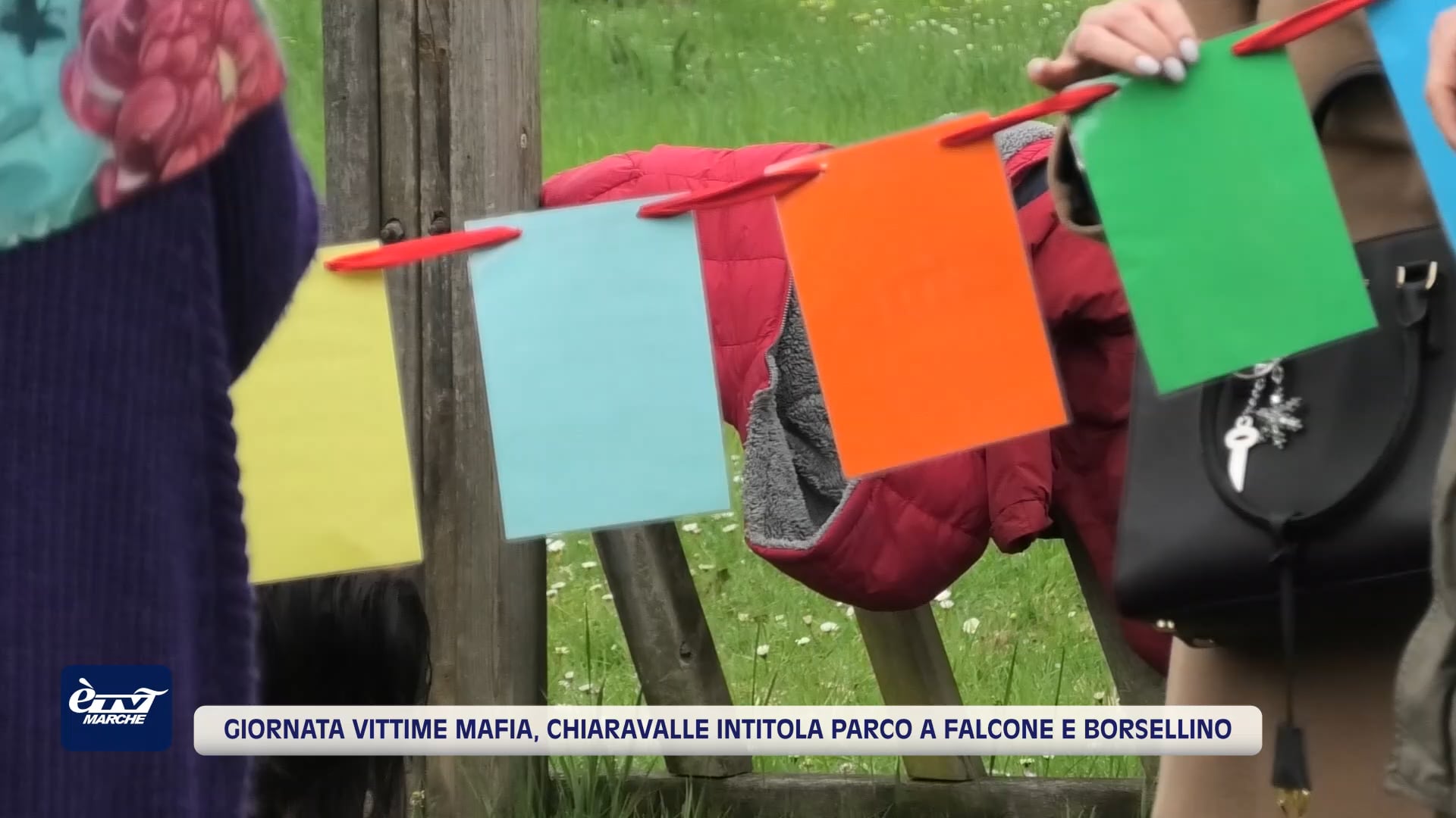 Giornata vittime mafia, Chiaravalle intitola parco a Falcone e Borsellino - VIDEO
