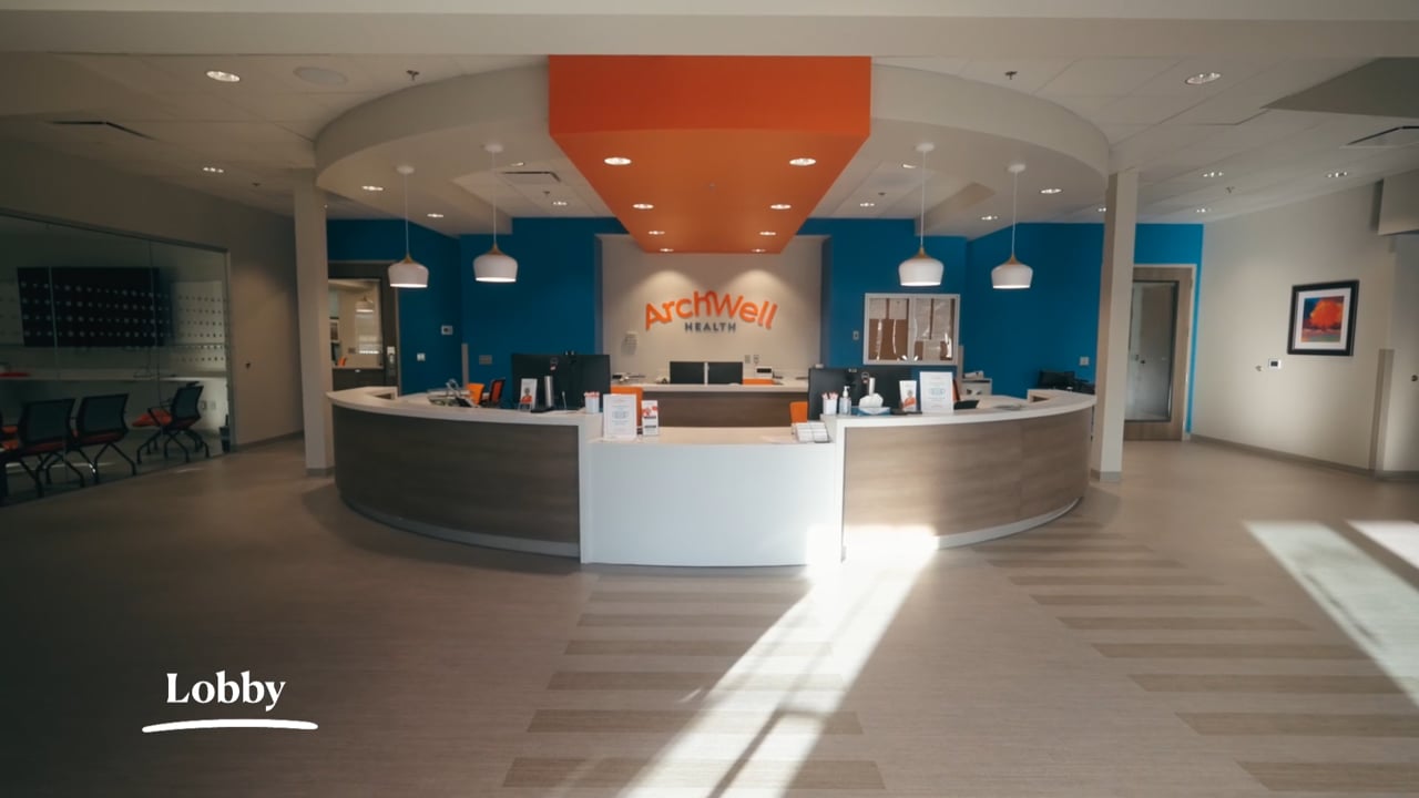 Take a virtual tour by watching our Virtual Center Tour video, and see what to expect at ArchWell Health!