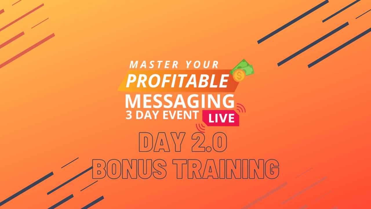 BONUS TRAINING DAY 2.0 on Vimeo