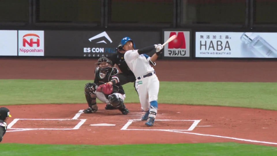 【1回裏】新球場第1号!! ファイターズ・今川優馬 先制の2ランホームラン!! 2023年3月22日 北海道日本ハムファイターズ 対 福岡ソフトバンクホークス