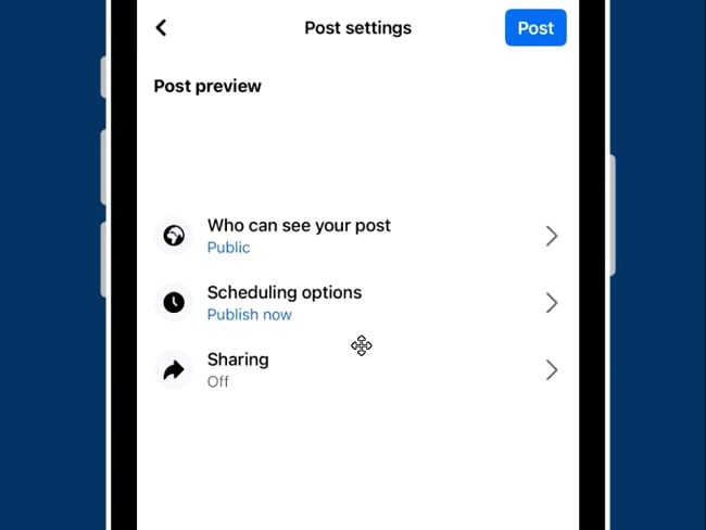 Neue Reichweiten Settings für Postings auf FB