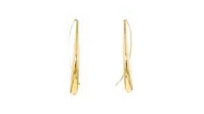 14kt Yellow Gold Long Teardrop Earrings