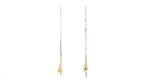 14kt Yellow Gold Teardrop Threader Earrings