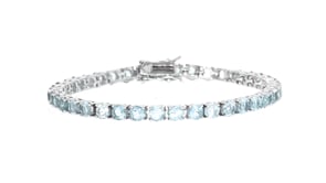 9.00 ct. t.w. Sky Blue Topaz Tennis Bracelet in Sterling Silver