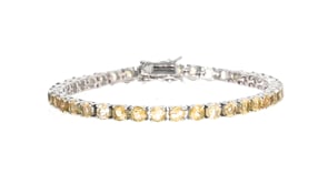 10.00 ct. t.w. Citrine Tennis Bracelet in Sterling Silver