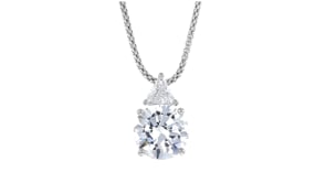 6.75 ct. t.w. CZ Pendant Necklace in Sterling Silver