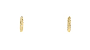 10 ct. t.w. Diamond Huggie Hoop Earrings in 18kt Gold Over Sterling