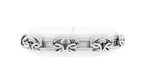 Sterling Silver Byzantine Double-Link Bracelet