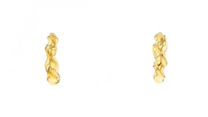 Italian 18kt Gold Over Sterling Jewelry Set Three Pairs of Hoop Earrings