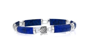 Lapis Bless Bracelet in Sterling Silver