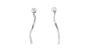 Sterling Silver Twisted Drop Earring Jackets