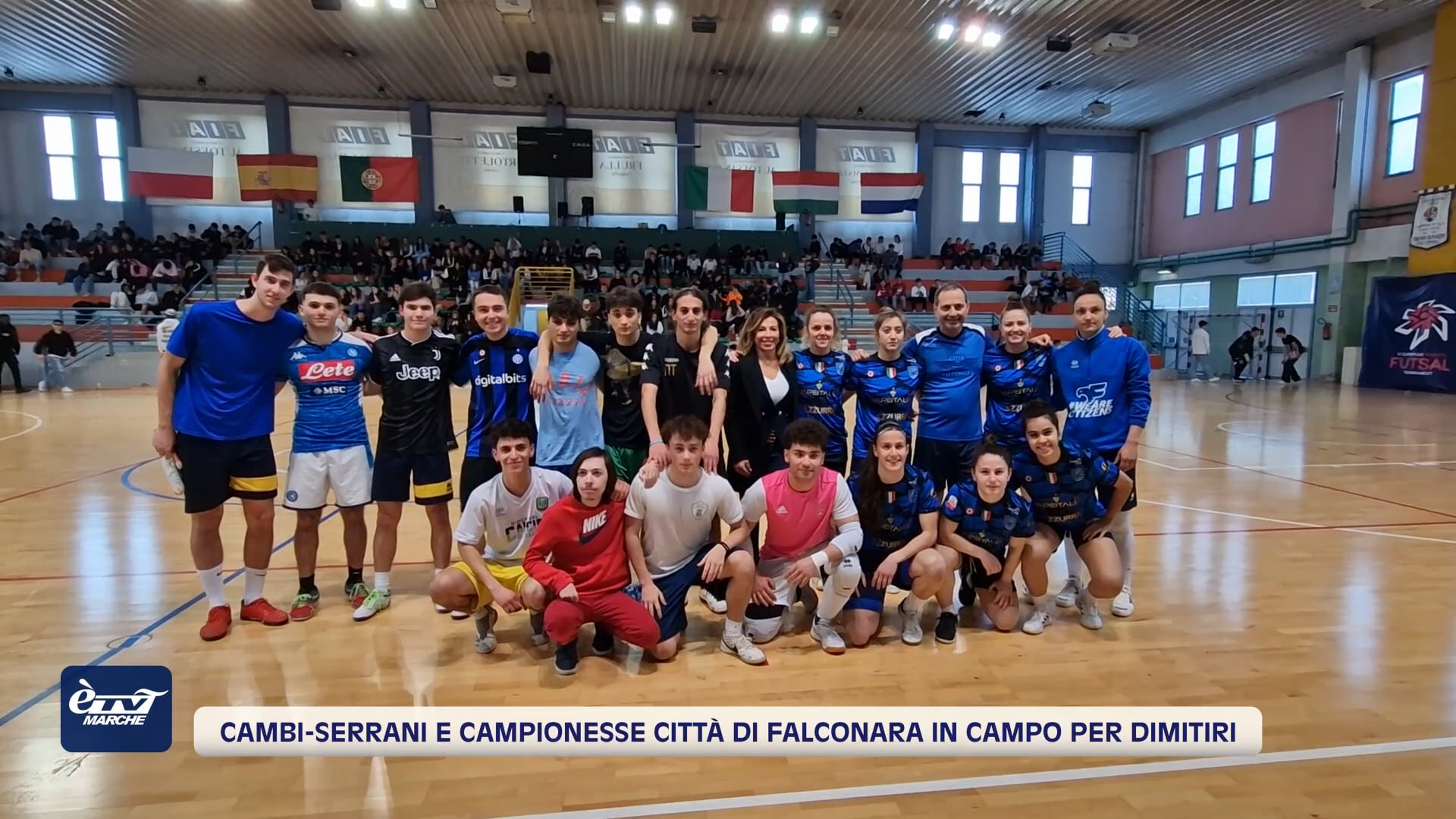 Cambi-Serrani e campionesse Città di Falconara in campo per Dimitri - VIDEO