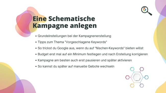 EIne Schematische Kampagne anlegen