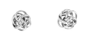 Italian Sterling Silver Knot Earring