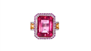14.80 ct. t.w. Multi-Gemstone Ring in Sterling Silver