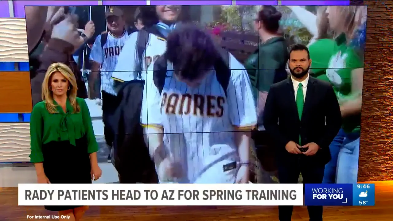 Rady Children's Patients Participate in Padres Spring Training | CBS 8