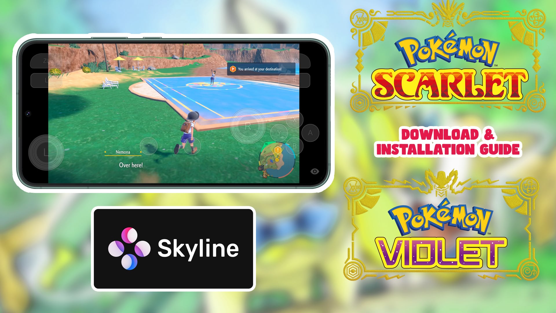 How to Download Install & Setup Skyline Emulator with Pokémon Scarlet and  Violet On Mobile