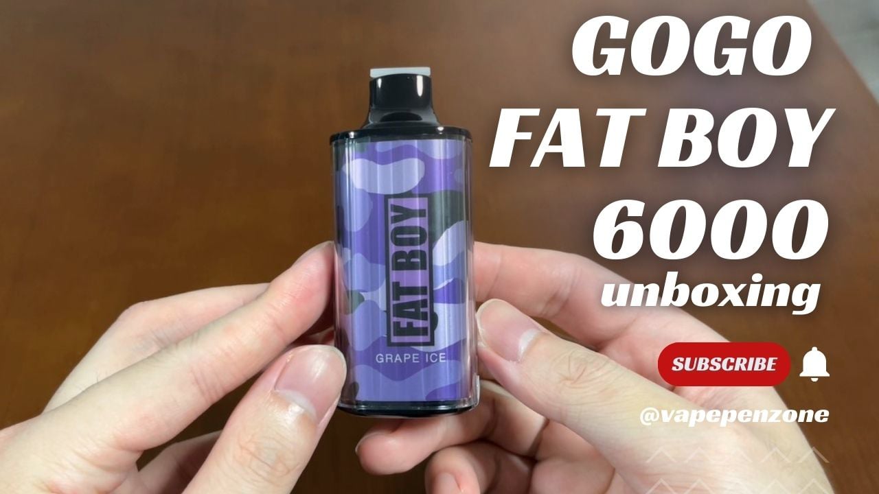 GOGO Fat Boy 6000 Puffs Unboxing - Vapepenzone on Vimeo