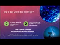 How to make most out of this course?