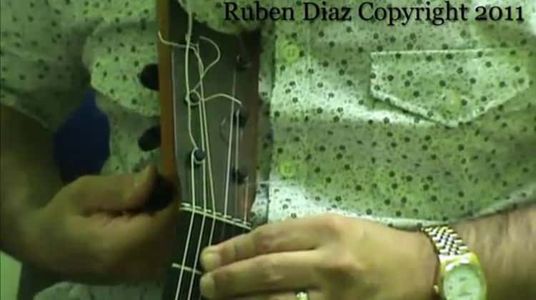 How to put replace Strings on a Flamenco Guitar with wooden pegs