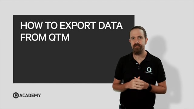 How to export data