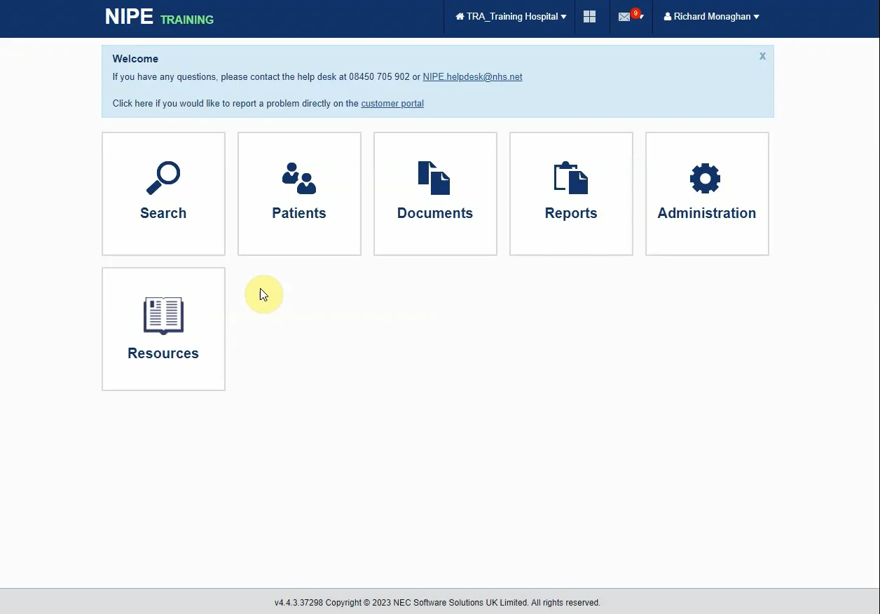 NHS NIPE Screening Programme - S4N training and information videos - 10.  Transferring In & Out on S4N NIPE