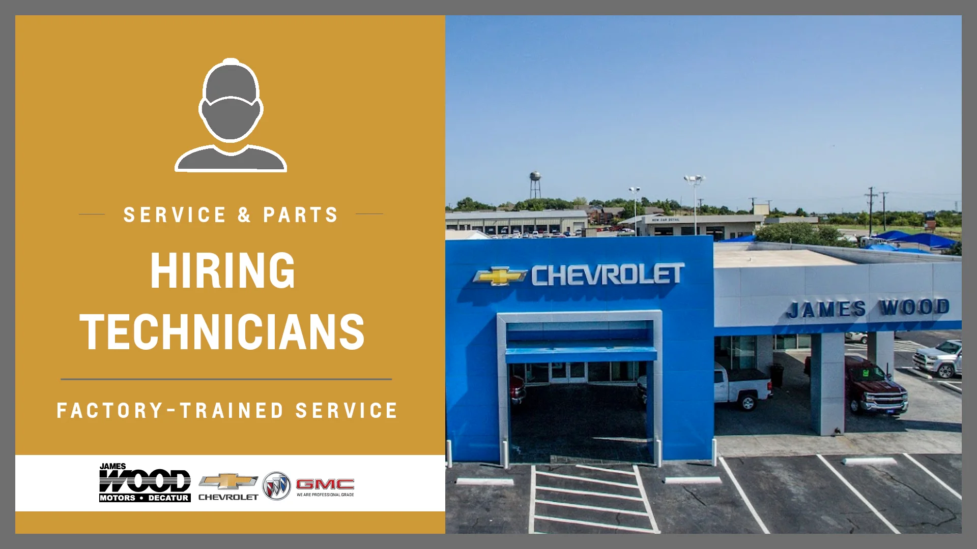 GM Service Technician Hiring Decatur, TX // James Wood Motors Decatur
