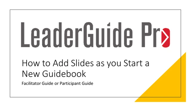 Slide Guide (Professional Model)