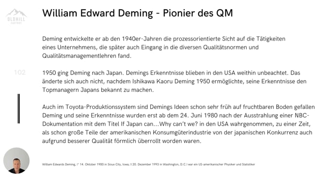 Der PDCA Zyklus (Deming Kreis)