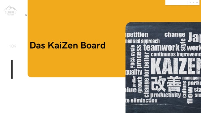 Das KaiZen Board und KaiZen Meeting