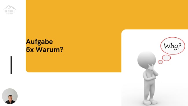 Aufgabe Workbook: 5x Warum?