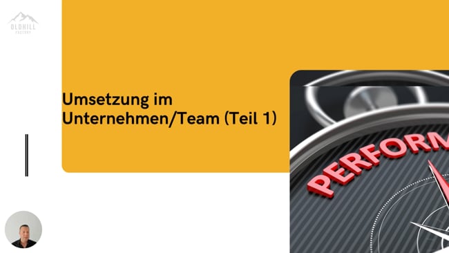 Umsetzung im Unternehmen (Teil 1)