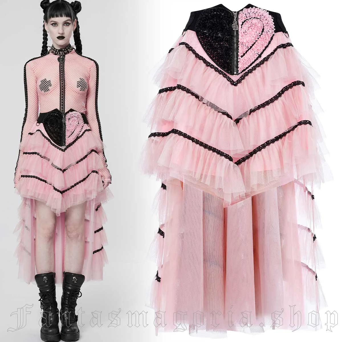 ★fa.er.ie★half pattern cotton skirt(pink)正規品/韓国送料込 Buy Pink Cotton Flax Knee Length Pleated Skirt Online at