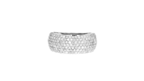 1.00 ct. t.w. Pave Diamond Ring in 14kt White Gold