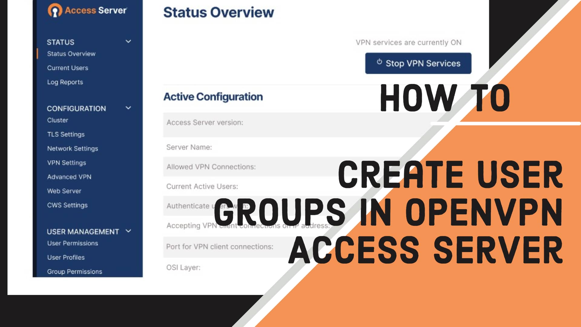 How to Create User Groups in OpenVPN Access Server on Vimeo