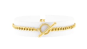 14kt Yellow Gold Curb-Link Toggle Bracelet