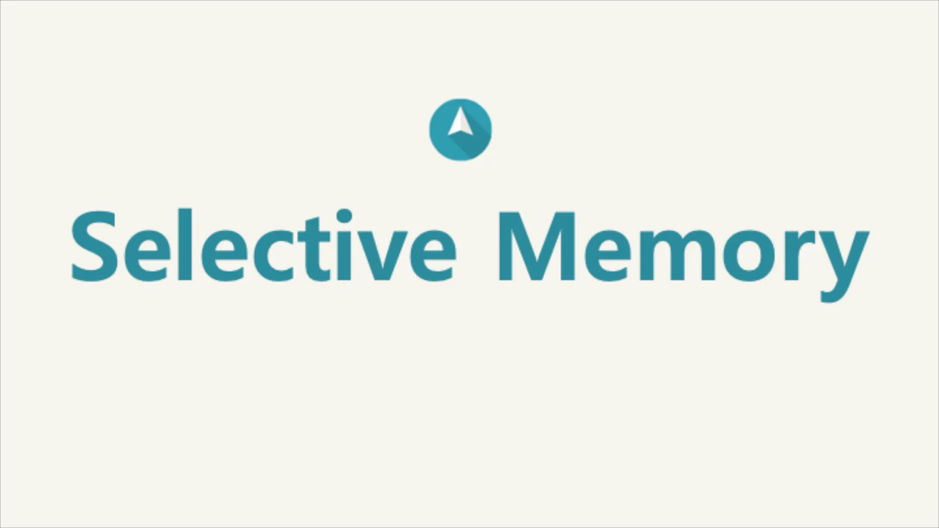 Lesson 28 - Selective Memory on Vimeo