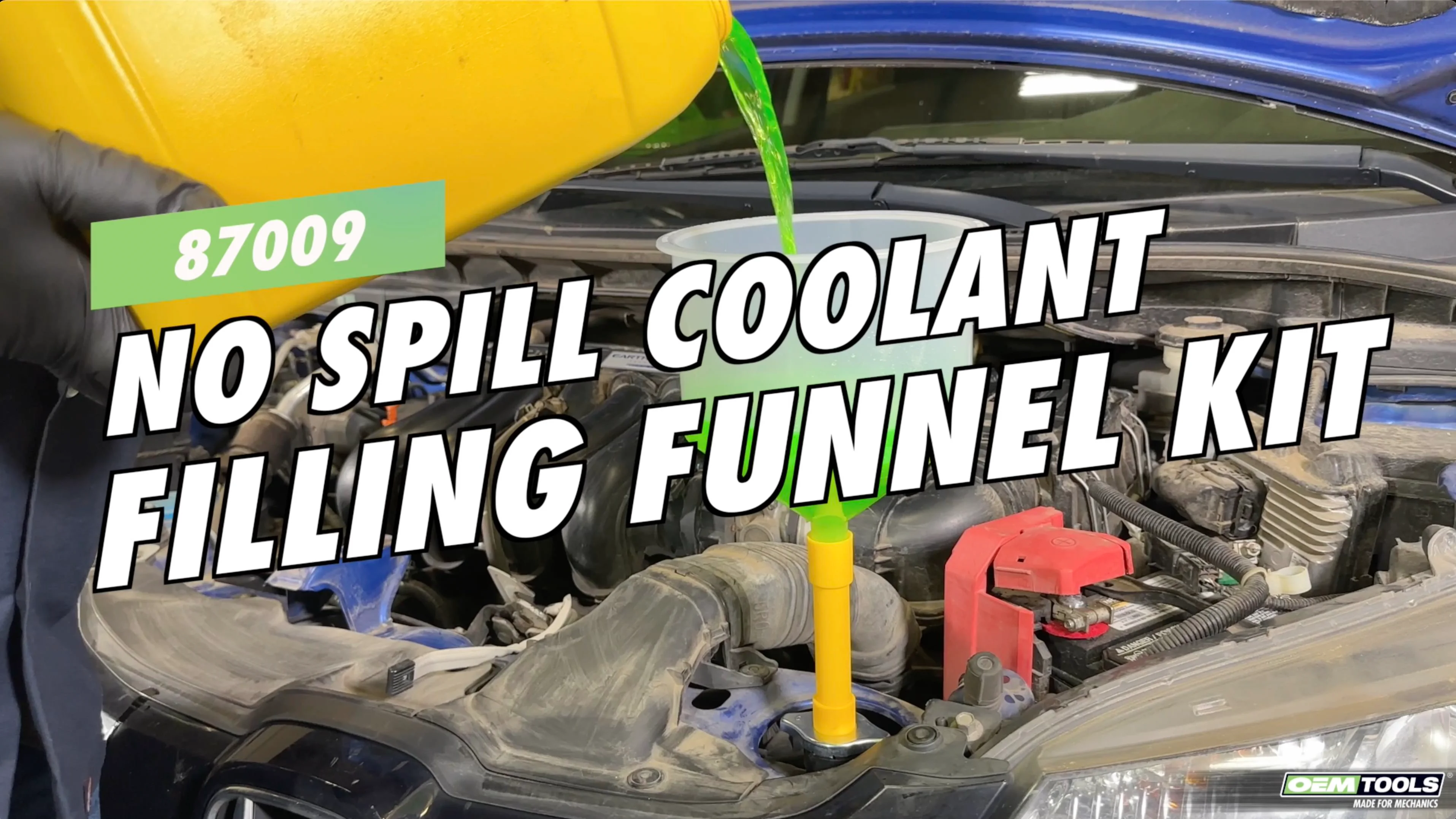 OEMTOOLS Oil & Coolant Funnels OEMTOOLS 87009 No Spill Coolant Filling Funnel Kit on Vimeo
