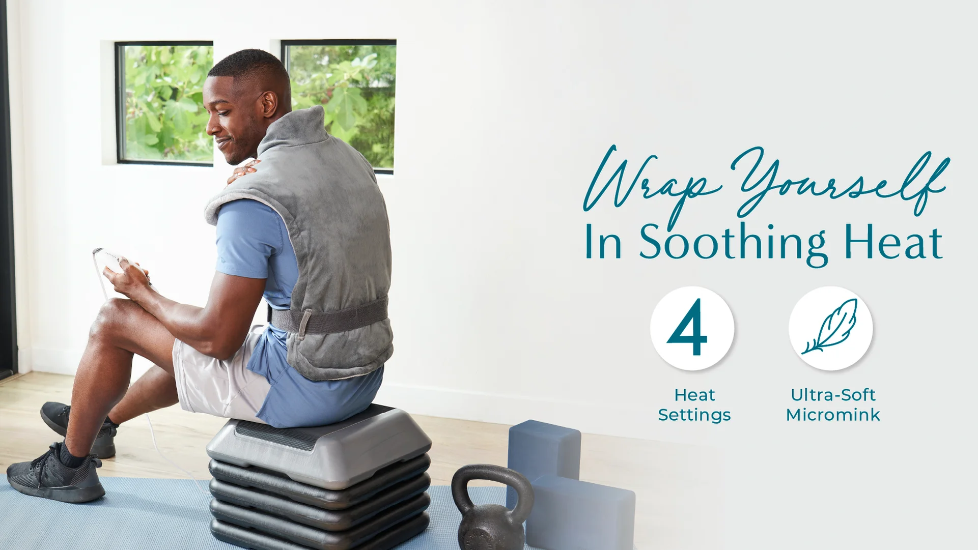 PureRelief® XL Extra-Long Back & Neck Heating Pad | Pure Enrichment®
