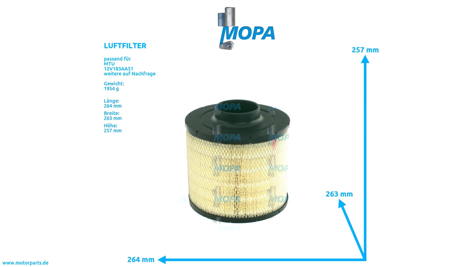 0170942402 - MOPA LUFTFILTER passend für MTU Motoren on Vimeo