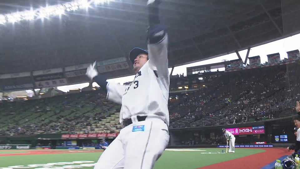 【6回裏】完璧な当たり!! ライオンズ・山川穂高 復帰戦で豪快なソロホームラン!!  2023年3月25日 埼玉西武ライオンズ 対 横浜DeNAベイスターズ