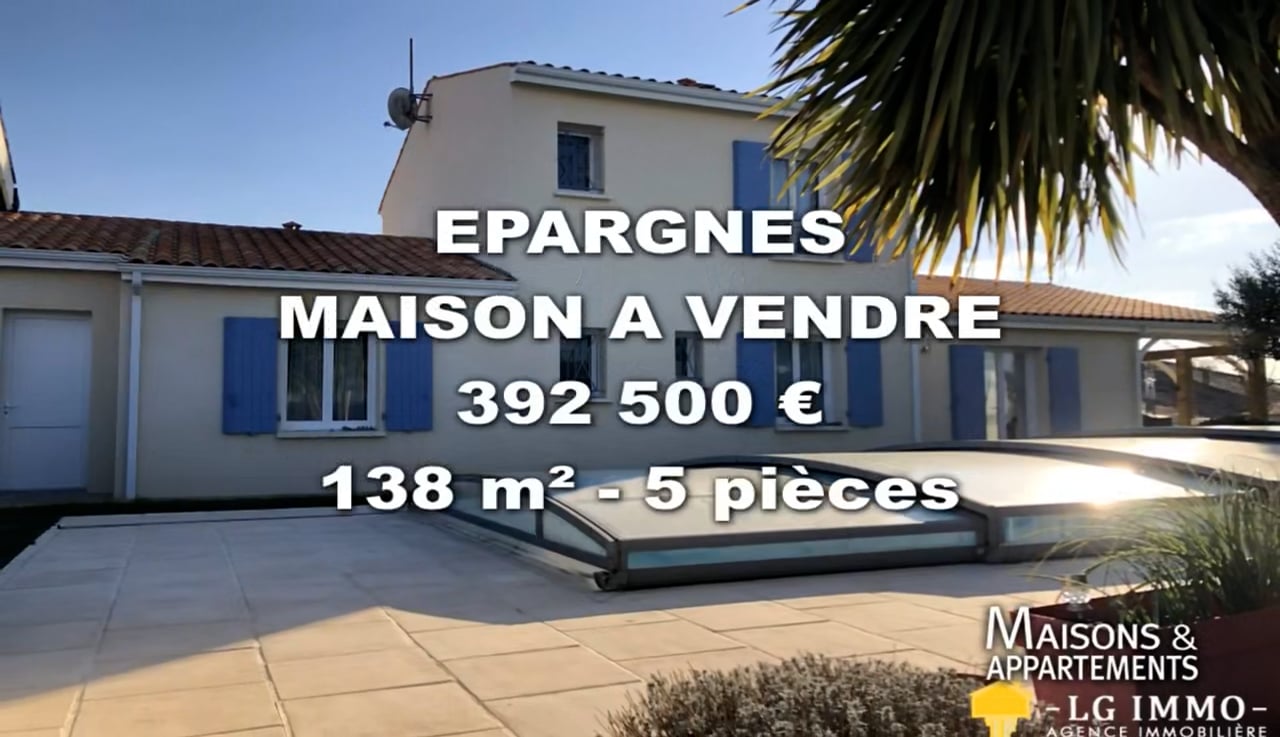 ÉPARGNES - MAISON A VENDRE - 392 500 € - 138 M² - 5 Pièce(s) On Vimeo