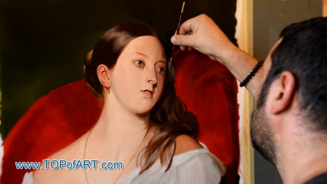 Franz Xaver Winterhalter | Queen Victoria | Painting Reproduction Video | TOPofART