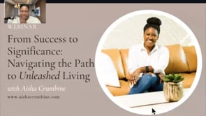 From Success to Significance Webinar