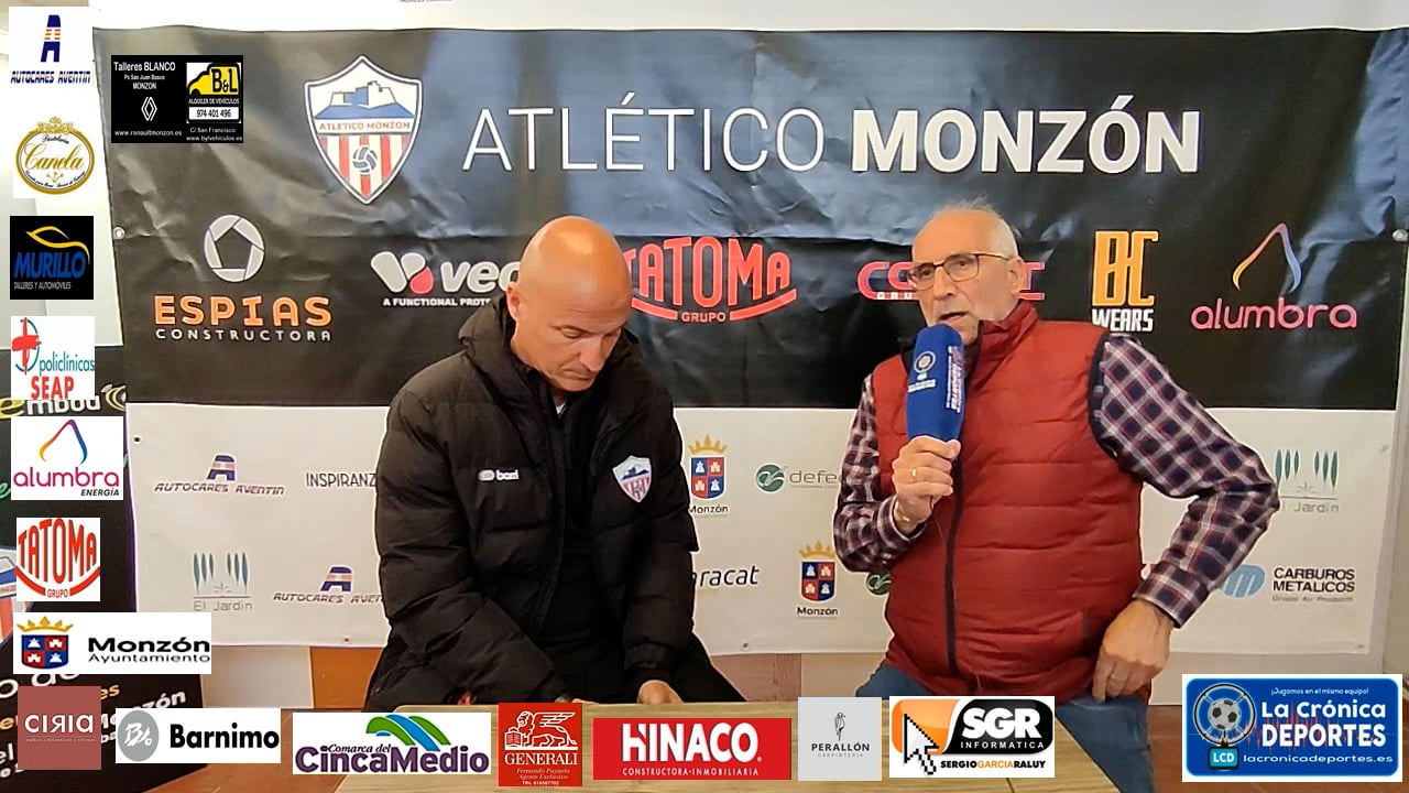 ISMAEL MARIANI (Entrenador Monzón) At Monzón Alumbra 1-2 Utrillas / J 27 / 3ª División